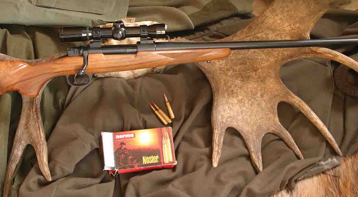 The 6.5x55 Mauser always had a great reputation as a big-game round early in its history due to heavy, moderate-velocity cup-and-core bullets. Today it is even more effective with lighter, faster premium bullets.